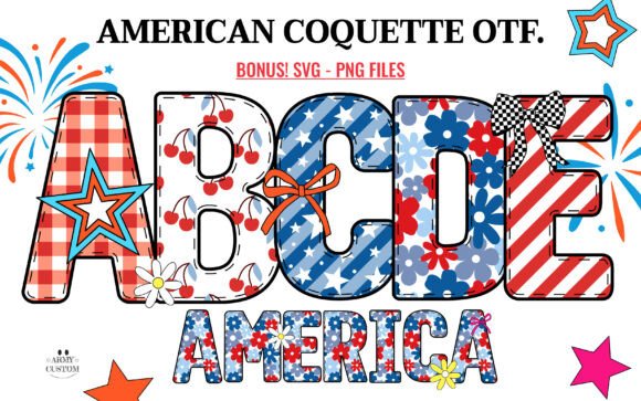 American Coquette: A Font with Patriotic Charm