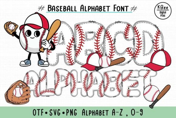 Baseball Alphabet Font for Bold Campaign Designs