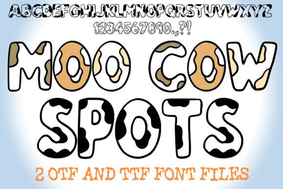 Boost Your Brand with Moo Cow Spots Font
