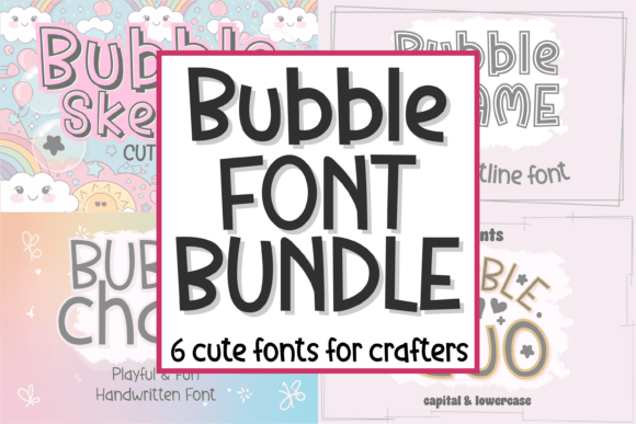 Bubble Bliss Font Bundle: A Playful Addition to Your Design Toolkit