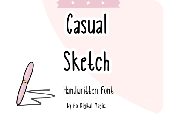 Casual Sketch: A Timeless Script Font for Digital Design