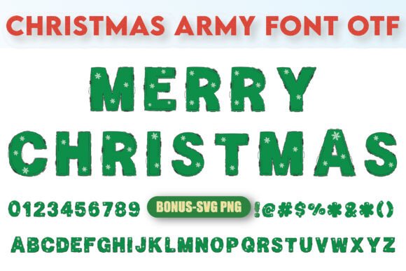 Christmas Army Font Review: A Festive Typographic Powerhouse