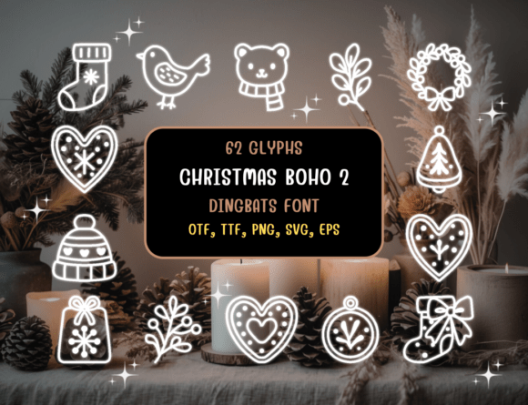 Christmas Boho 2: A Festive Font for Editorial Design