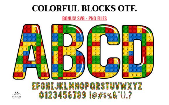 Colorful Blocks: A Font That Brings Playfulness to Every Project