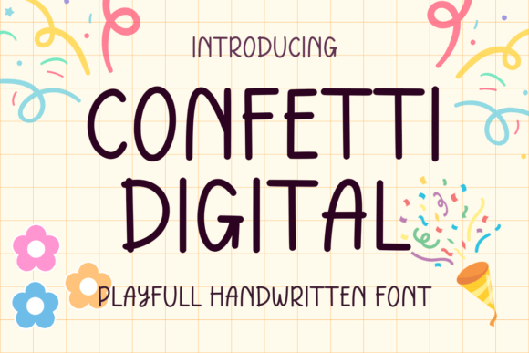Confetti Digital: A Playful Font for Editorial Creativity