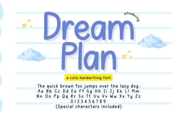 Dream Plan: A Script Font for Editorial Design