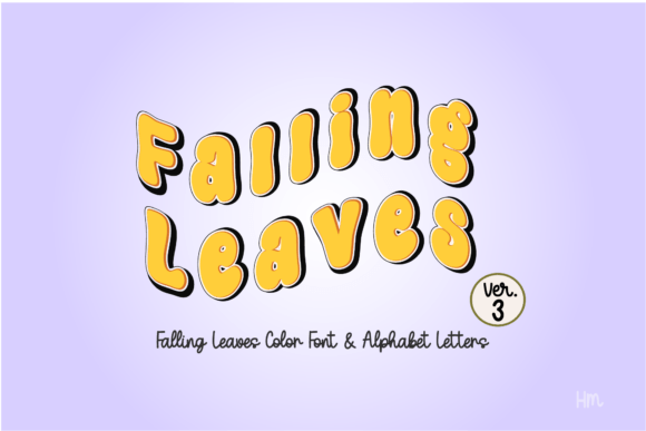 Falling Leaves Yellow: A Playful Font for Campaign Creativity