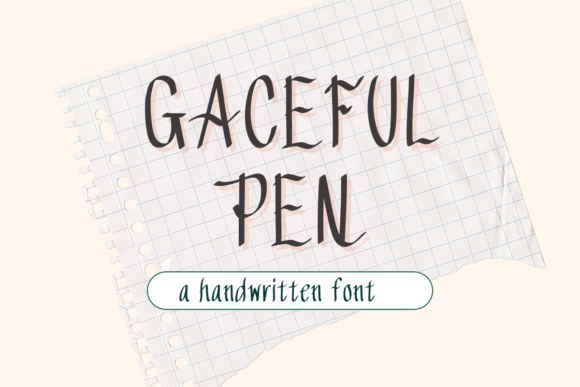 Gaceful Pen: A Script Font for Editorial Elegance