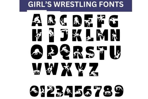 Girls Wrestling Font for Bold Web Design