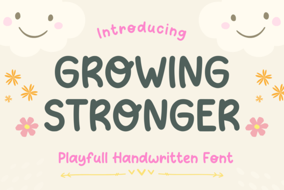Growing Stronger: A Playful Font for Editorial Design