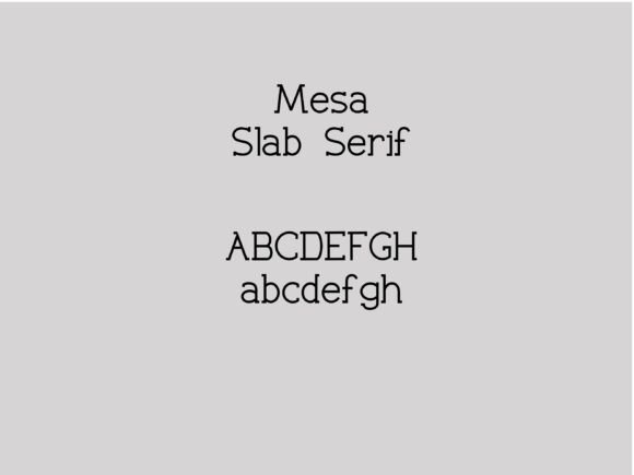 Mesa Slab Serif: A Font That Elevates Digital Design