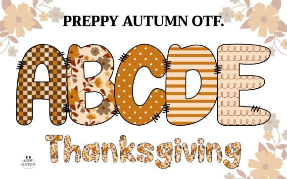 Preppyfall3 Checkered: A Font for Fall Vibes and Digital Design
