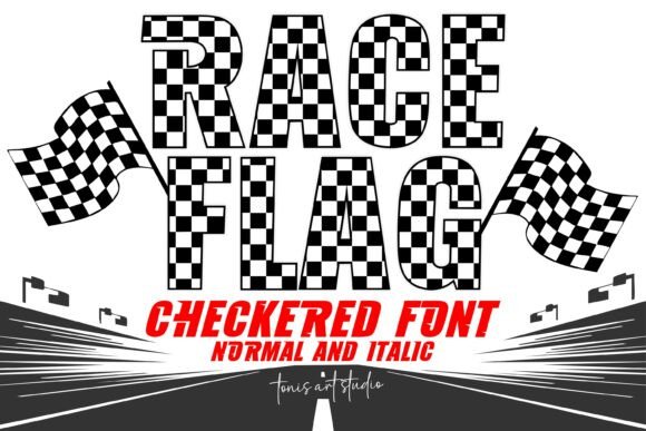 Race Flag Checkered: A Bold Typographic Statement for Web Design