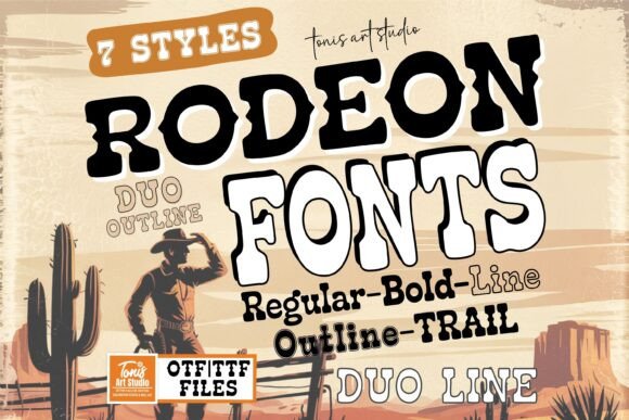 Rodeon Western Bundle for Bold Typography