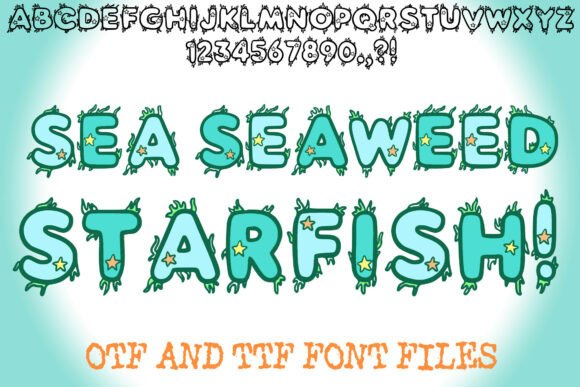 Sea Seaweed Starfish Font: A Designerβs Playful Typographic Adventure