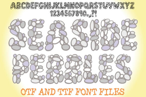 Seaside Pebbles: A Playful Display Font for Coastal Branding