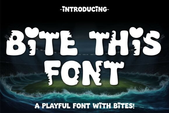 Shark Bite Font for Creative Crafters