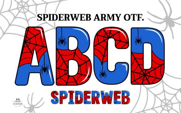 Spiderweb Army: The Font That Elevates Your Brand’s Visual Story