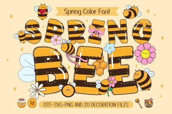 Spring Bee Font for Handmade Creators