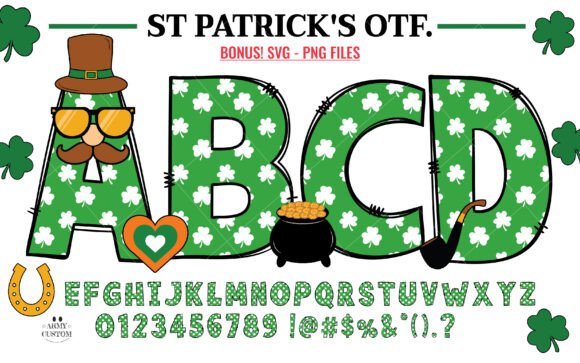 St. Patrick’s Day Shamrock: A Font That Brings Festive Energy to Your Brand