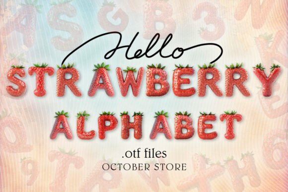 Strawberry Alphabet: A Font for Editorial Elegance