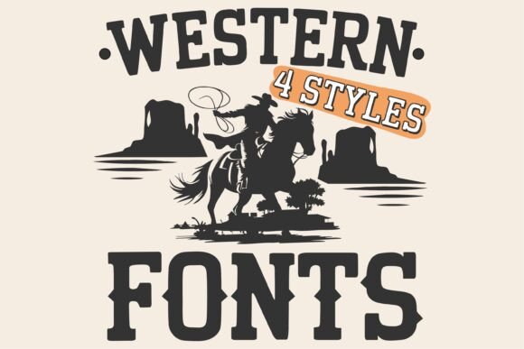 Western Rodeo Bundle: A Bold Font for Branding with a Country Vibe